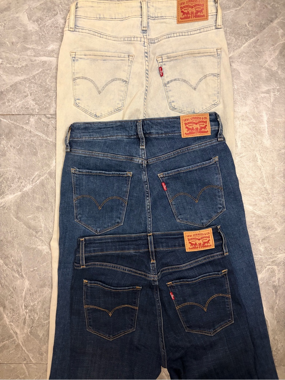 3 Pairs of Levi’s 721 Skinny Jeans